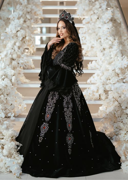 Siyah Samyeli Kaftan